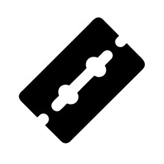 Razor Blade Sharp Grooming Tool Icon Design