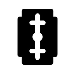 Razor Blade Sharp Grooming Tool Icon Design