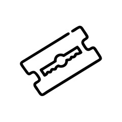 Razor Blade Sharp Grooming Tool Icon Design