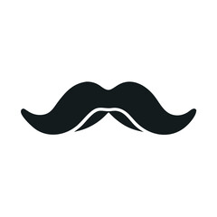 Mustache Shape Facial Hair Icon Design