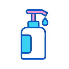 Liquid Soap Pump Dispenser Icon Design