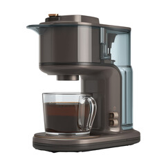 Modern Coffee Machine: Exquisite Brew System for a Luxurious Morning Routine , isolated on white background png