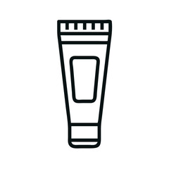 Hair Gel Tube Styling Product Icon Design