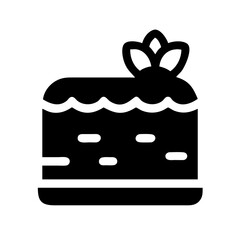 Carrot Cake Dessert Slice Icon Design