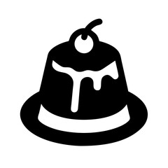Pudding Dessert Sweet Treat Icon Design