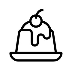 Pudding Dessert Sweet Treat Icon Design