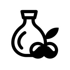 Olive Oil and Lemon Ingredient Icon Design