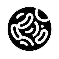 Macaroni Pasta Shape Food Icon Design