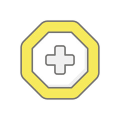 Fototapeta premium Emergency Support icon vector stock illustration