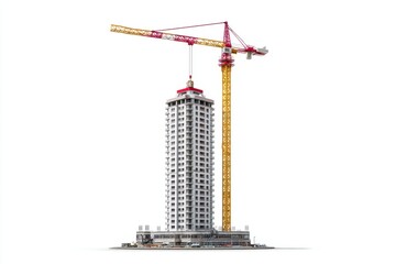 Construction Tower Crane Building Project