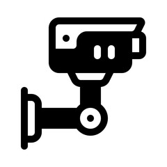Cctv Glyph Icon. Single icon, glyph vector icon
