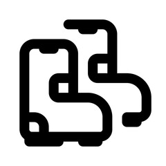 Boots Simple Line Icon. Single icon, line vector icon