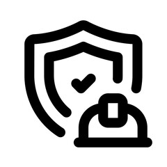 Protection Simple Line Icon. Single icon, line vector icon