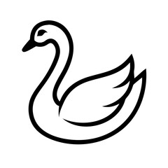 Obraz premium swan icon