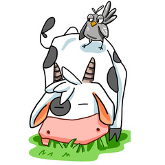 cow animal farm agriculture  graphic