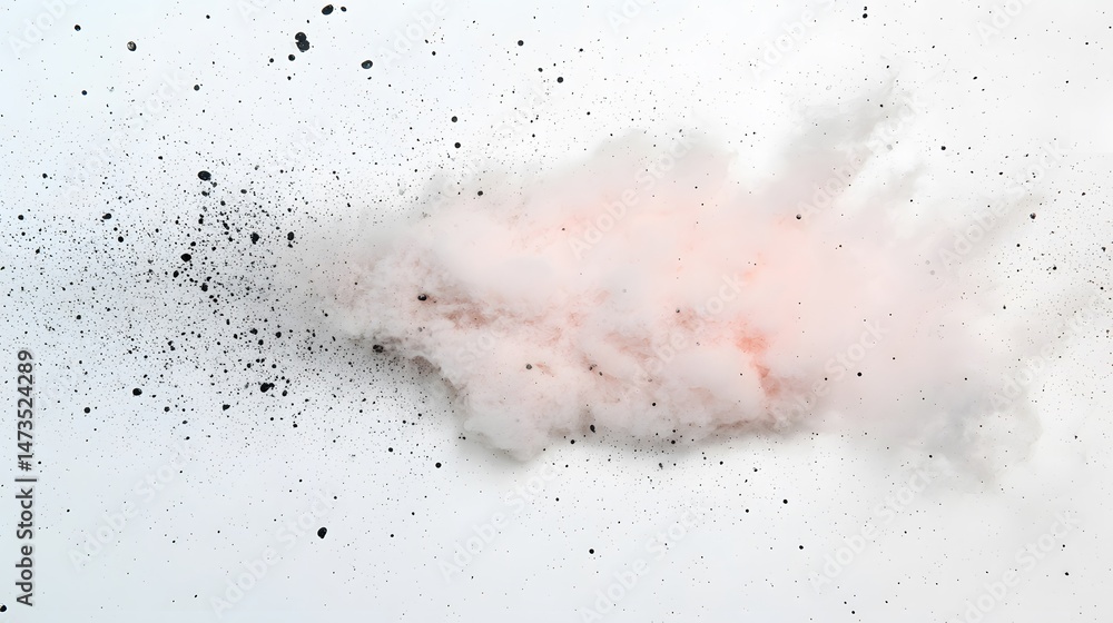 Poster ink dissolving in water explosion abstract background