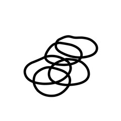 black rubber bracelet