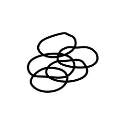 black rubber bracelet