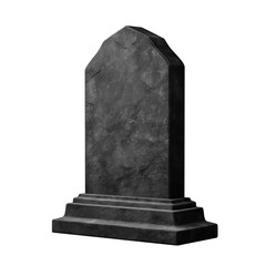 A Solemn Stone Monument: A Timeless Tribute to Remembrance , isolated on white background png