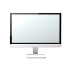 Computer monitor isolated on transparent background