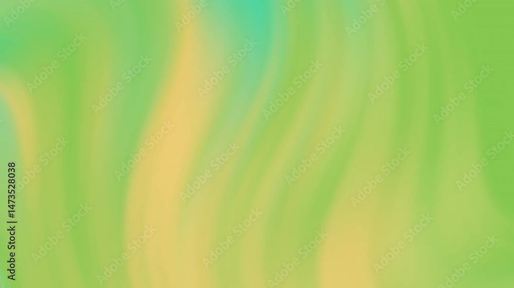 Poster soft green and yellow abstract gradient background with smooth wavy lines.