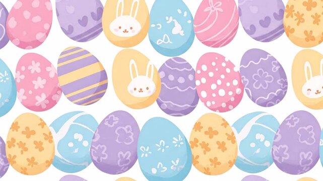 easter eggs pattern