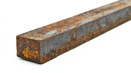 Steel isolated on white background