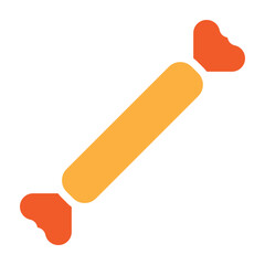 Candy Wrapper Vector Glyph Two Colors Icon Design