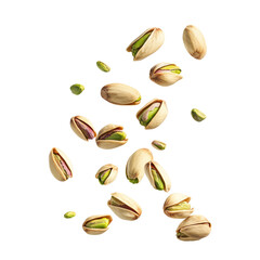 falling pistachio nuts