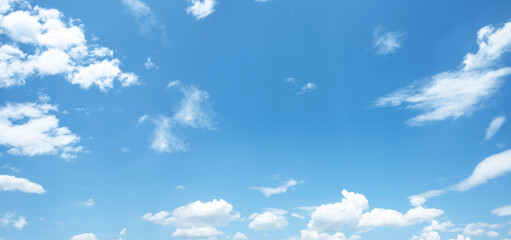 Sky blue with cloud background. Beautiful nature landscape background