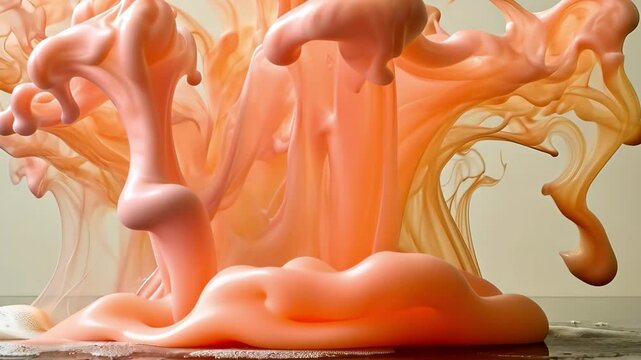 Ink dispersing and swirling in clear water creates vibrant abstract shapes and colors in a tranquil setting, Ink squirting in water