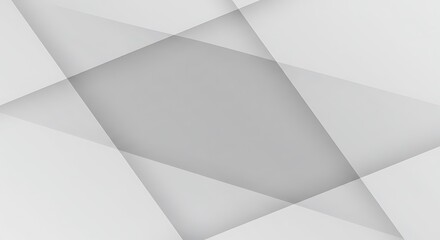 Obraz premium Modern Geometric White and Gray Abstract Design