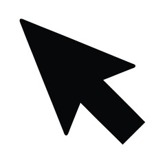 cursor pointer click black silhouette 