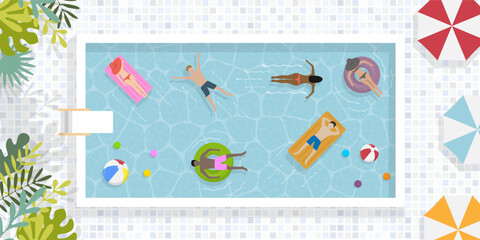 Enjoying the sun and fun by the pool during summer with friends is truly a delightful experience