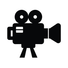 film camera black silhouette