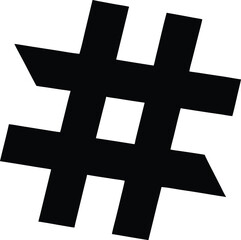 Obraz premium hashtag symbol icon vector illustration