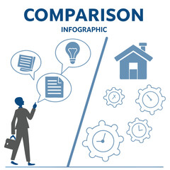 Minimalist Comparison Infographic