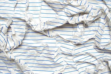 Crumpled lined paper texture
