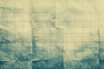 Aged, Gridded Paper with Creases