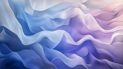 Obraz premium Smooth blue silk fabric with soft waves creates a luxurious textile backdrop