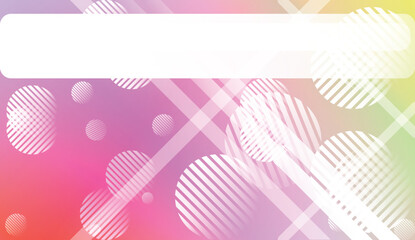 Colorful Gradient Background with Line, Circle. For Web, Presentations And Prints. Vector Illustration.