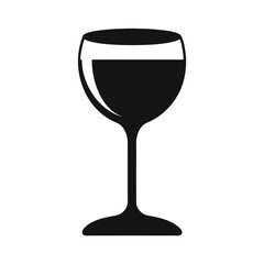wine glass black silhouette