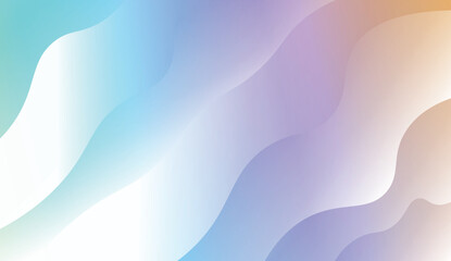Wave Modern Background. For Your Design Wallpaper, Presentation, Banner, Flyer, Cover Page, Landing Page. Vector Illustration with Color Gradient.