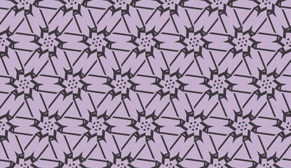 Fototapeta premium Vector pattern with abstract line in triangles style. Hipster background. For your idea, presentation, smart design. Brown purple color. Seamless