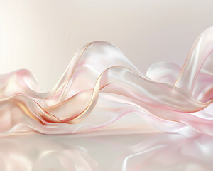 Abstract image of flowing and realistic fabric.