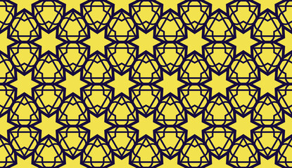 Elegant background with polygonal line. Triangular style. Vector illustration. COLOR 1 COLOR 2. Bright background for poster, banner, flyer. Yellow color.