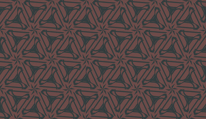 Decorative background with triangles. Curved lines. Vector illustration. Bright background for poster, banner, flyer