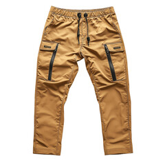 Hiking pants display isolated setting product photography
