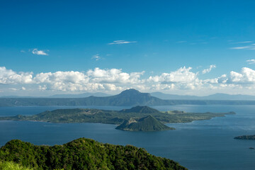 Tagaytay caldera of Taal volcano in Philippines
