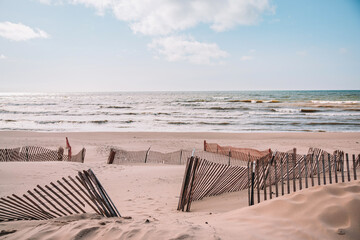 Oval Beach in the Spring- Lake Michigan